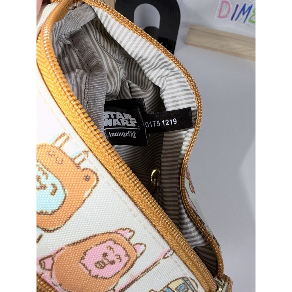 Loungefly Star Wars Pastel Ewok All Over Print Crossbody Purse Nylon Bag - Picture 4 of 4